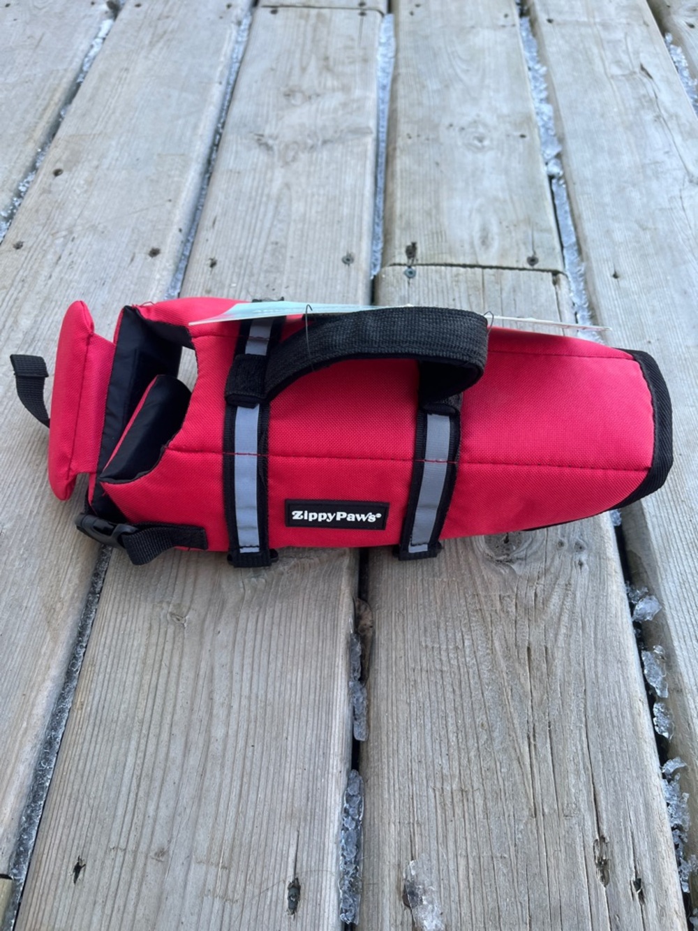 NWT ZippyPaws Red Dog Life Jacket with Reflective Straps Size xs